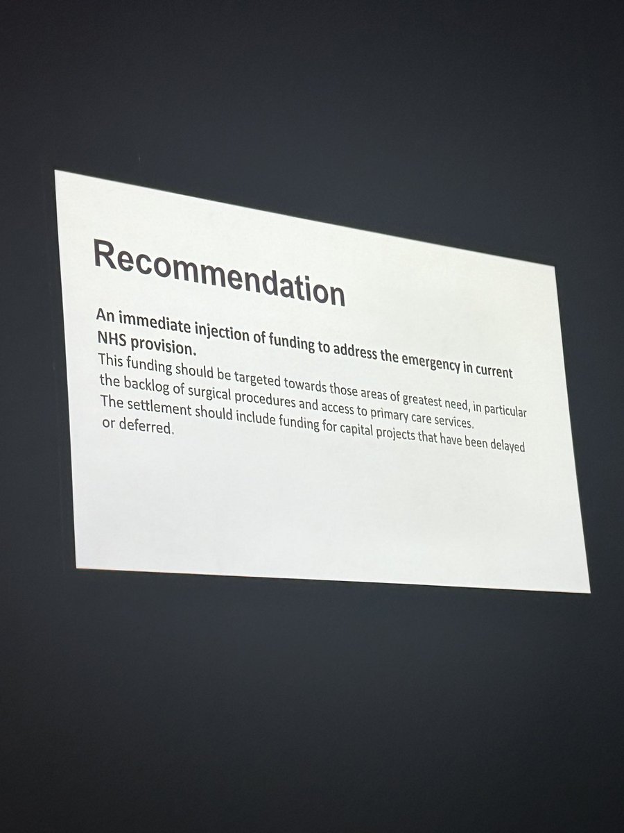 an immediate injection of funding to address the emergency in current nhs provision (waiting lists etc.) is recommended by john appleby, gillian leng and colleagues for the #bmjnhscommission 

paper published in @bmj_latest today, presented at #Quality2024