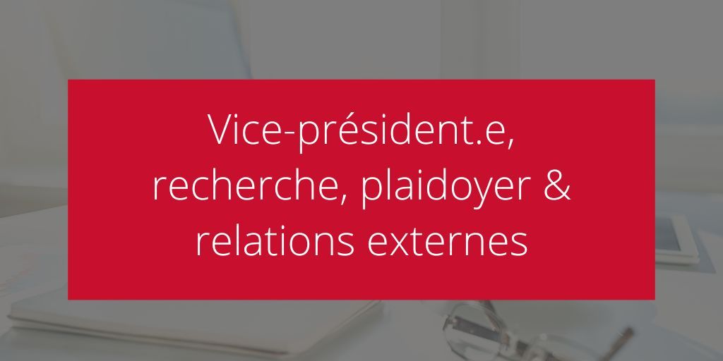 Nous sommes à la recherche d’un vice-président ou d’une vice-présidente, Recherche, plaidoyer et relations externes) - un poste clé au sein de notre équipe de direction. Salaire : 150 500 $ + avantages sociaux. Pour postuler: buff.ly/4apymEP