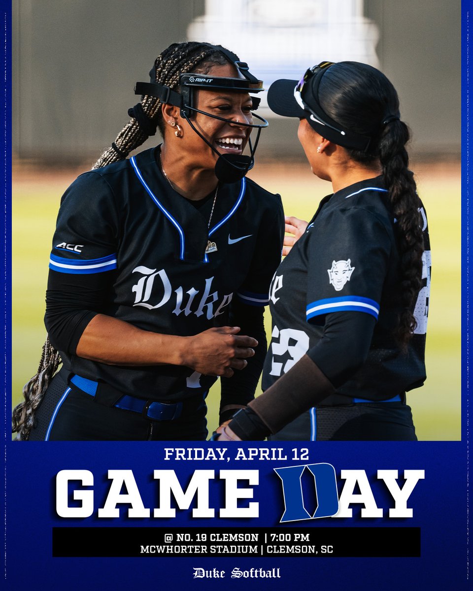 Start of a top-20 showdown with the Tigers 😈 ➡️ linktr.ee/dukesoftball