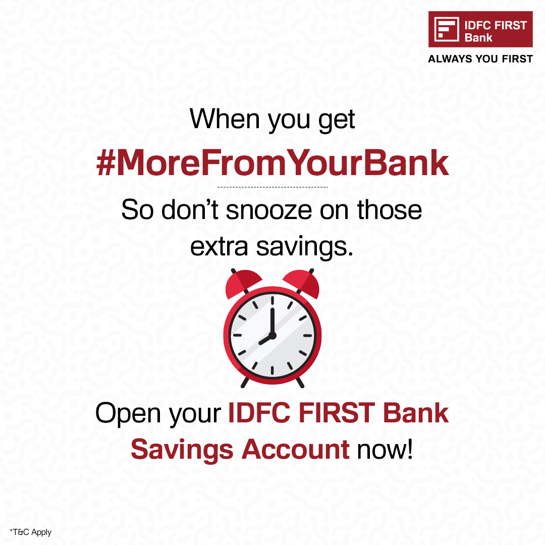 Rest easy with the #IDFCFIRSTBank Savings Account - where your peace of mind comes with zero fees, zero hidden charges & maximum savings. Sleep soundly knowing your savings are secure & your dreams are protected. Apply now: idfcfr.in/gbeh3e #AlwaysYouFirst #SavingsAccount