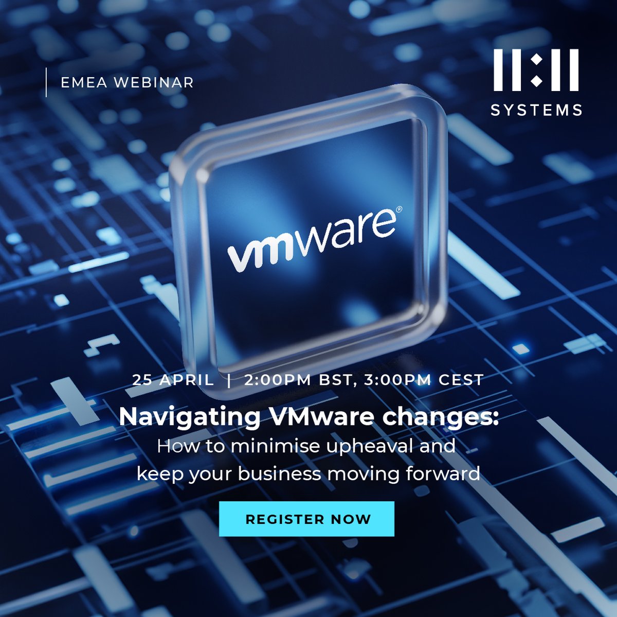 Don't miss our upcoming presentation on Thursday, 25 April, when we’ll discus how to take a strategic approach to VMware changes that helps to future-proof your business and explore the best cloud options. Learn more and register for the EMEA session: 1111systems.com/wb-apr-vmware-…