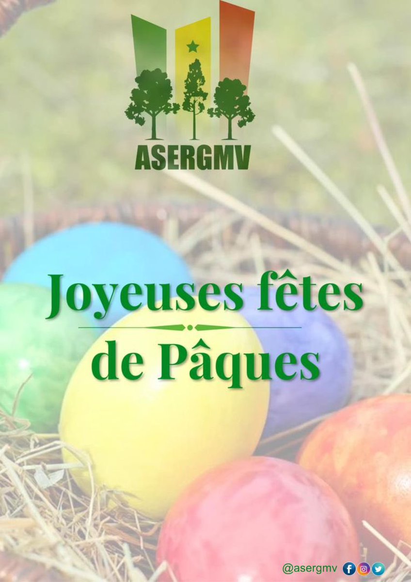 Joyeuses fêtes de Pâques 🐣 à la communauté chrétienne. #ASERGMV #GMV #senegal #GrandeMurailleVerte #dakar #paques2024