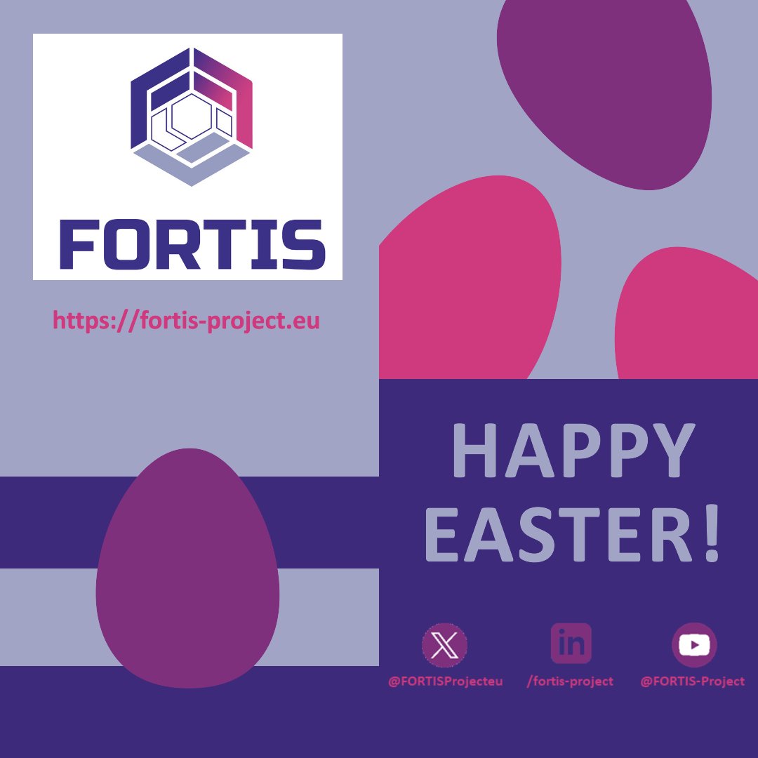 Happy Easter from the FORTIS Project! 🥚 We hope you have enjoyed these great Easter holidays. Website 👉 fortis-project.eu LinkedIn page 👉 lnkd.in/dSz56-5a Twitter 👉 lnkd.in/de6hqe6f #Fortisproject #HappyEaster #AI #Data #Robotcentric #Humancentric