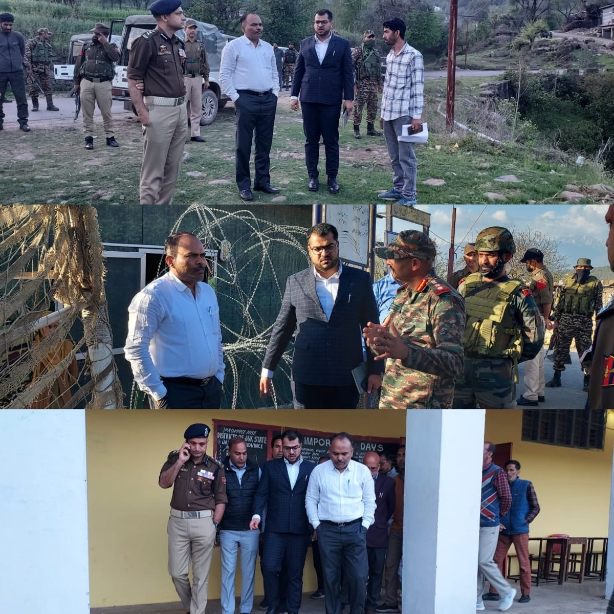 Chief Electoral Officer (CEO) J&K, Pandurang Kondbarao Pole today inspected schools and polling stations in Distt. Poonch to ensure Assured Minimum Facilities (AMF) are at place for voters at polling stations for Lok Sabha Elections 2024. @ceo_UTJK @diprjk @yasinc_ias