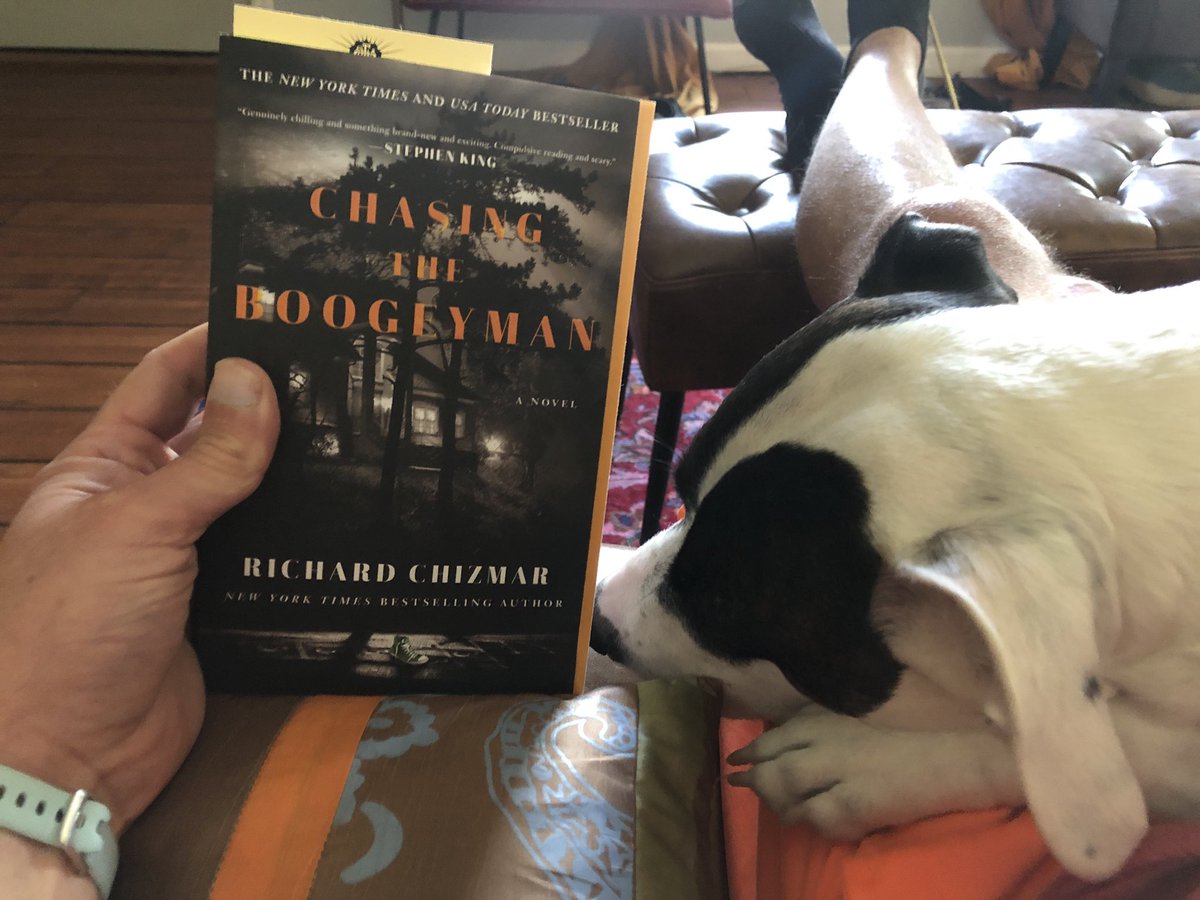 msugameworn's tweet photo. Since I will be #ChasingTheBoogeyman with @RichardChizmar today, I figured I better have some protection! Can’t wait to dive in. https://t.co/ywgm3WZSU1