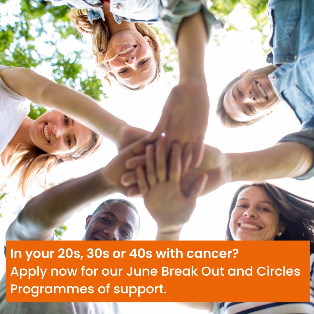Shine's Break Out and Circles programmes are open for application:

✨ #ShineBreakOut  is for anyone who has had a diagnosis at any point. shinecancersupport.org/getsupport-old…
✨ #ShineCircles is for those  living with an incurable diagnosis. shinecancersupport.org/get-support/pr…