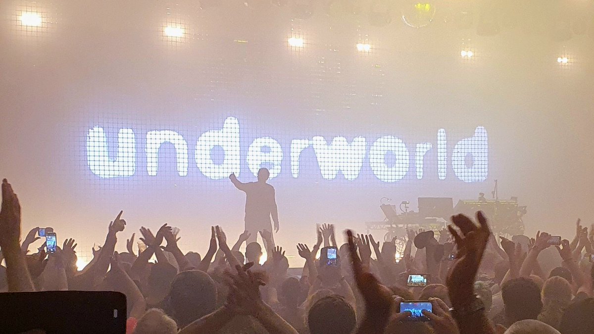 chrisuus_'s tweet photo. I went to an Underworld concert yesterday and it was just an incredible experience. Shoutout to Araki for introducing me to so many fantastic bands and expanding my musical interests for all these years! https://t.co/V5eacHSGWw