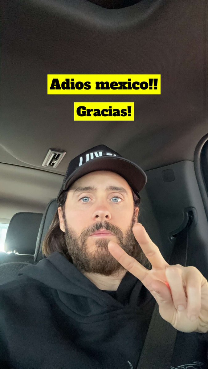 On the road again, safe tavels 💖💖💖 #JaredLeto