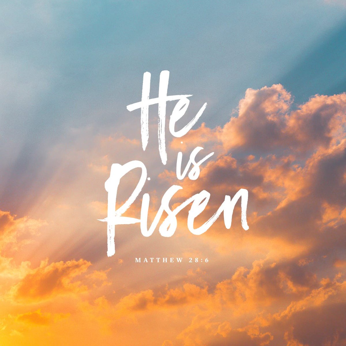 Happy Easter! 'He is not here; for He is risen, as He said. Come, see the place where the Lord lay.' ~Matthew 28:6 NKJV