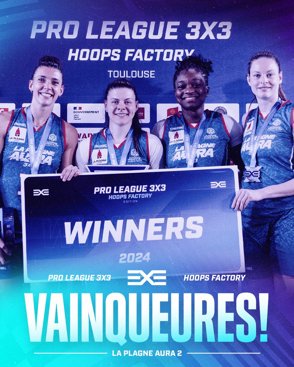 🏆 𝐖𝐈𝐍𝐍𝐄𝐑𝐒 𝟐𝟎𝟐𝟒 🏆 La Plagne Aura 2 🇫🇷 et LTU Basketball 🇱🇹 sont les grands vainqueurs de la première édition de la Pro League 3x3 Hoops Factory édition ! 👏 𝐀 𝐣𝐚𝐦𝐚𝐢𝐬 𝐥𝐞𝐬 𝐩𝐫𝐞𝐦𝐢𝐞𝐫𝐬 ☝️ 🗞️ 3x3ffbb.com/news/view/1082