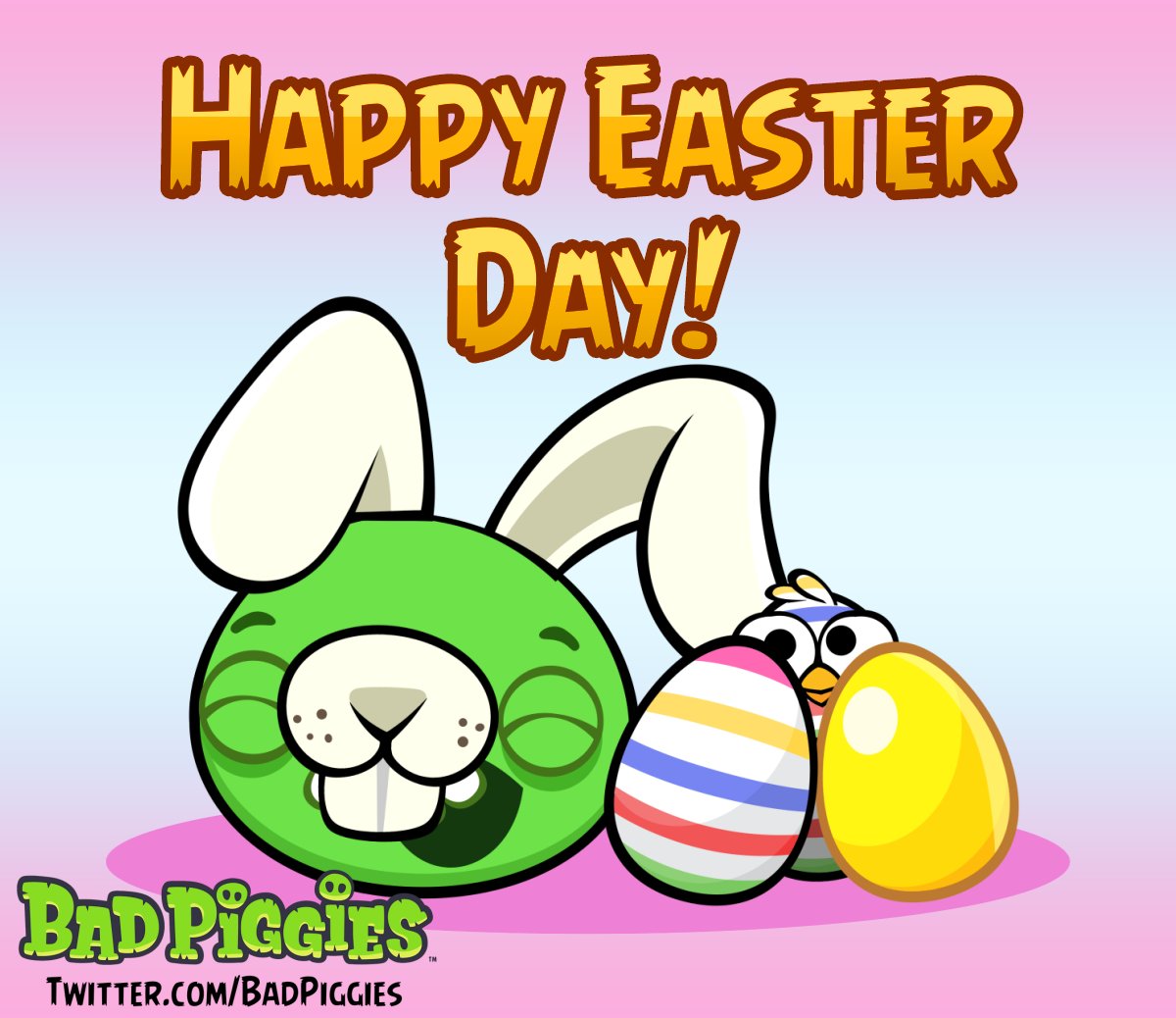 OINK! Happy Easter Day for all you piggies out there! Now, in true easter fashion, how about we go hunt some eggs?

-Bad Piggies