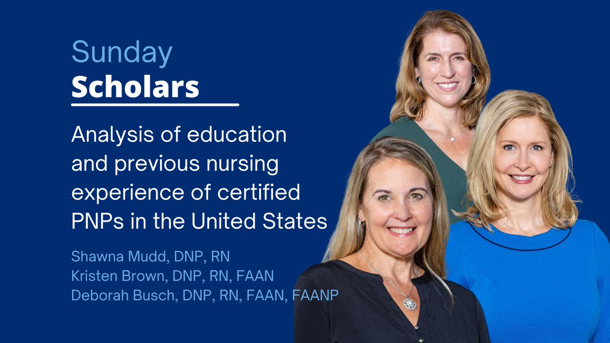 #SundayScholars @ShawnaMudd, @kristenb01, @DebBuschPNP, and colleagues examine the educational preparation and foundational nursing experience of primary and acute care PNPs. Read the full study here: bit.ly/3PGBvYo