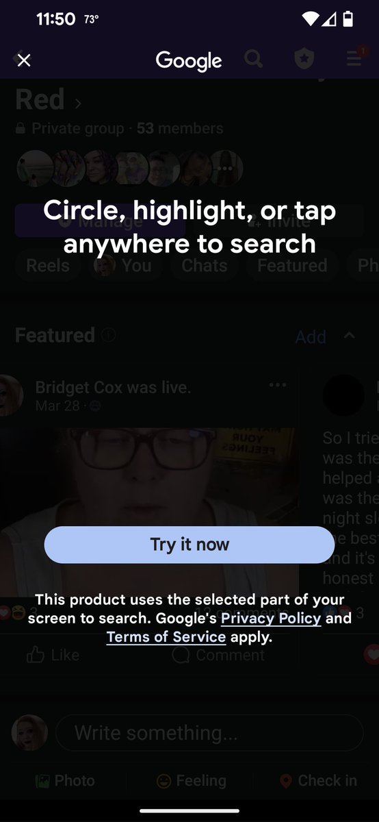 Every time I try to dismiss an app... This! Stop it! Just stop it! I don't want to circle and search I want to close an app!