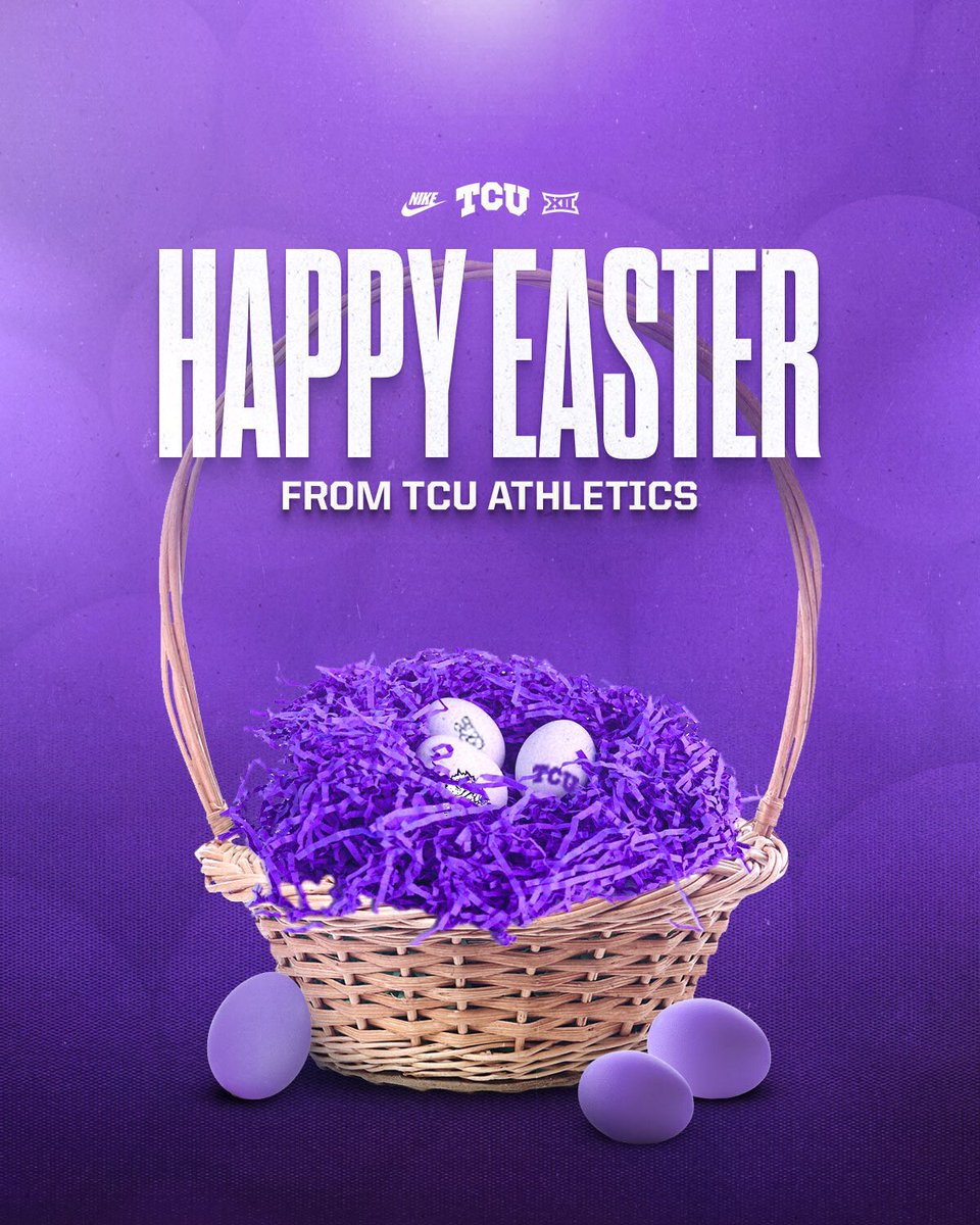 Happy Easter from our family to yours 💜 #GoFrogs