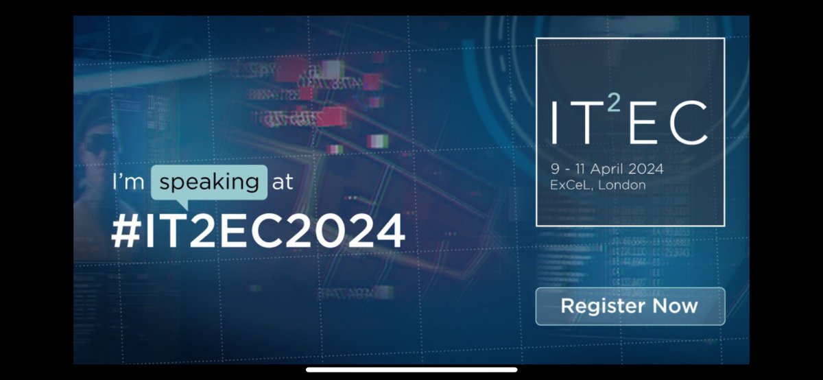 Looking forward to speaking on the application of generative AI to training and wargaming at @ITEC_Event on April 9 in London. Sign up: itec.co.uk