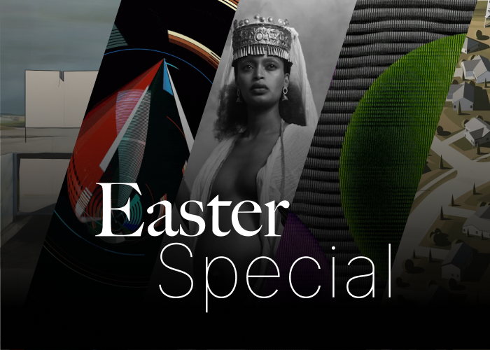 CollectCurious's tweet photo. Easter Special: 
Discover 5 groundbreaking artists 

Dive into our Easter special newsletter featuring 5 incredibly talented artists, showcasing a colorful mix of well-known and up-and-coming artists! 

link in bio. https://t.co/qvMmTpem6z