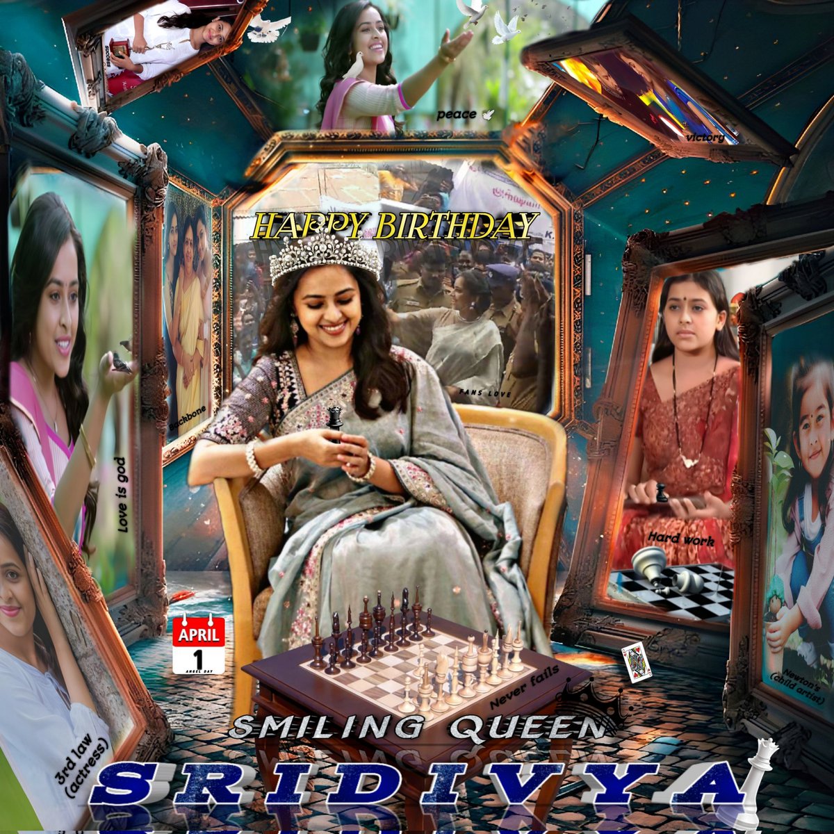 Vj_Sanjay_68's tweet photo. Here is the CDP to Celebrate @SDsridivya mam Birthday ๐ and Advance Happy Birthday ๐ #SriDivya mam ๐๐คฉ๐ฅณ
Credit : @SD_fan_forever ๐
#HBDSriDivya ๐ #Karthi27 #SDfans #HappyBirthday #AngelDay #SDians #SriDivya #SD #QueenSriDivya ๐ https://t.co/9gKiroIgc4