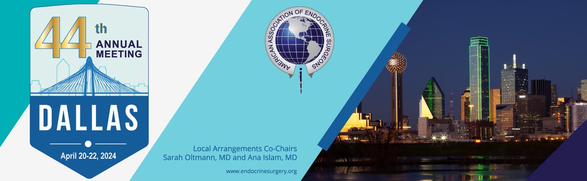 Anyone else getting excited about #AAES2024? Check out the program & register here for the Advanced Course and Annual Meeting: endocrinesurgery.org/2024-annual-me…. Hear from great researchers, President Solorzano, ACS President-Elect Beth Sutton, Jad Abumrad, Janice Pasieka, Stephen Fagin.