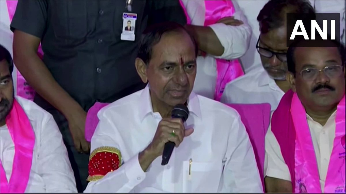 Suryapet | Former Telangana CM and BRS chief K Chandrashekar Rao says 'For the past 8 years, the BRS government took steps for farmers' development. Farmers were given water, financial assistance, power supply and other facilities... During BRS govt, there were no power cuts.…