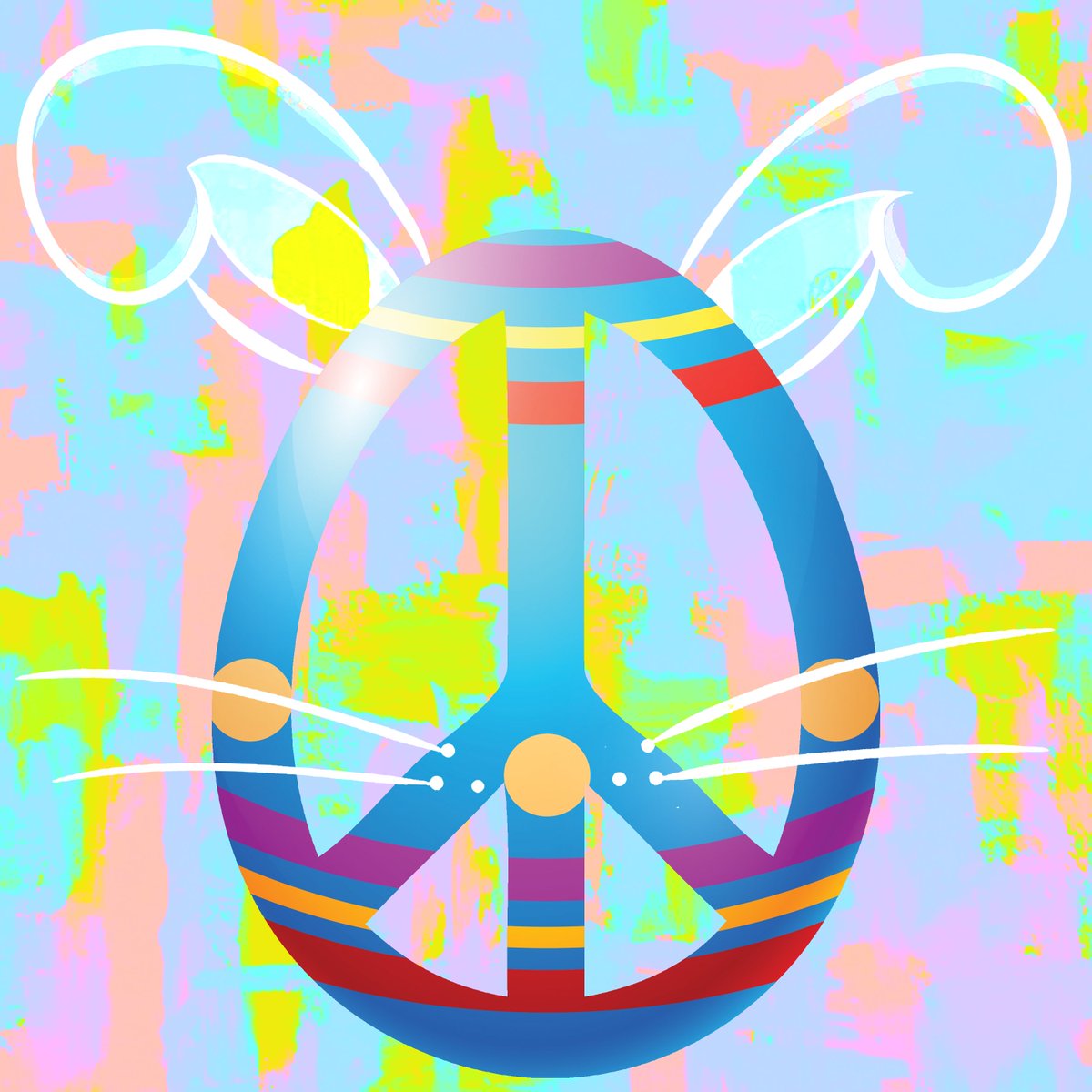 SpeakerJillB's tweet image. Hope the Bunny was good to you today! 
From my Meta Peace Art Collection on #Polygon if we're still doing that!?!?! #EasterNFT
🐰🥚