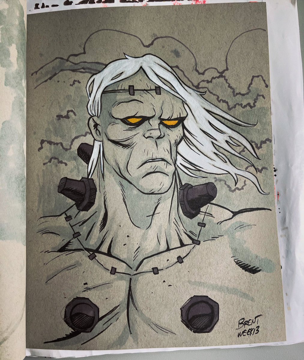 brentschoonover's tweet photo. Week 13 of #52Franks is based off the Frankenstein series of comics from @artofmmignola @ChristophGolden and @BenStenbeck . Really love the look of this version of the monster. The big bolts are great. https://t.co/UsGk1sjIob
