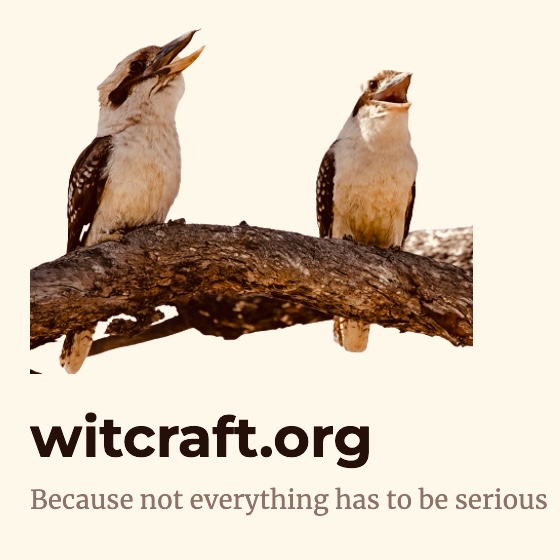 Another B-I-G • D-E-A-L in the poetic life of yer pal, Bill...My poem "Crossfade" about life in the wings of the theater is being published May 17th at: witcraft.org • facebook.com/Witcrafthome
#poetrycommunity #poetryhumor
Got a funny poem? • witcraft.org/submit-2/