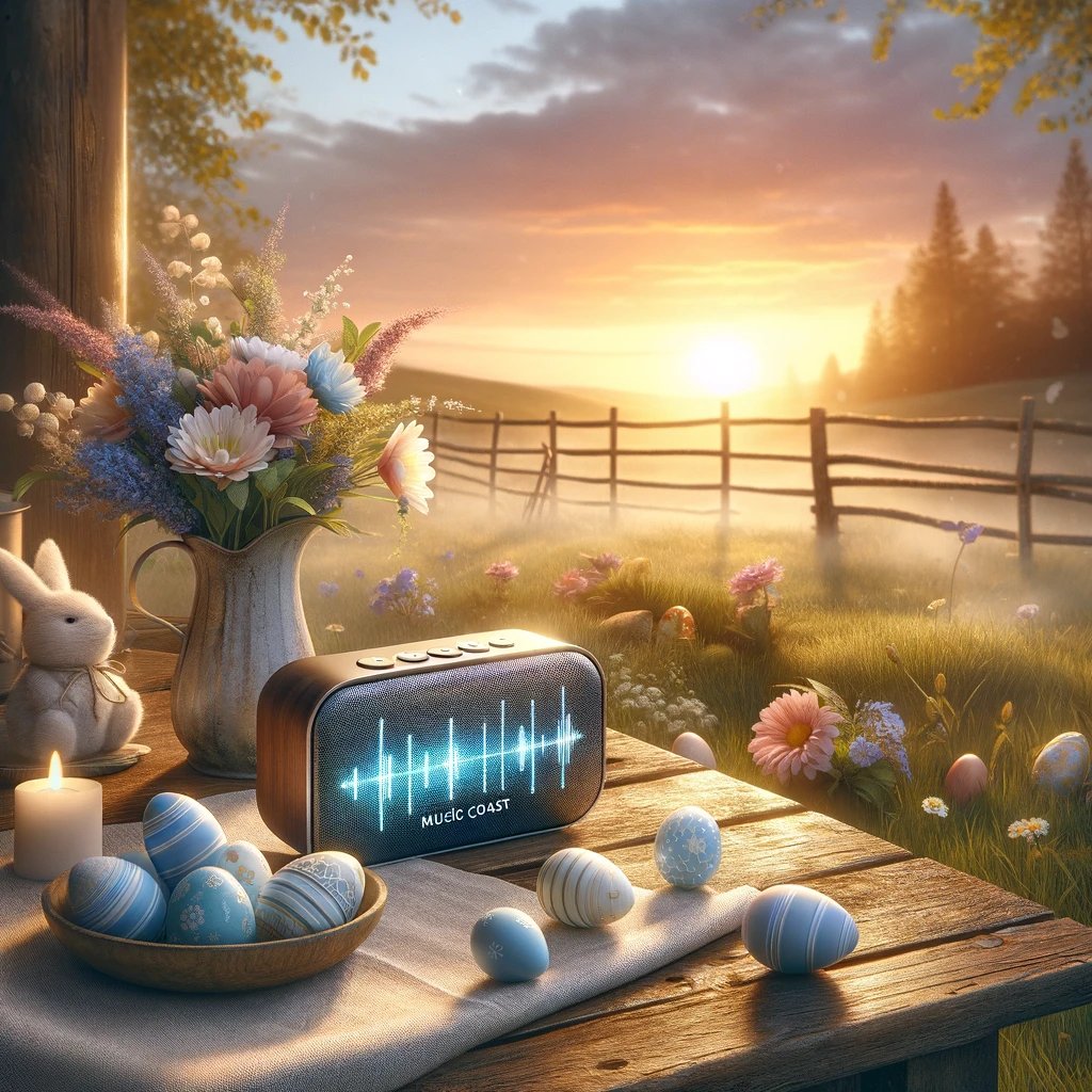 Easter melodies 🎶✨ Celebrate renewal &amp; joy with music that speaks  to the soul! From Handel's majestic "Hallelujah Chorus" to uplifting  gospel tunes, let's create an #EasterPlaylist that embodies hope. What  songs are on your list? 🐣🎵 #MusicCoast #EasterMusic #HopeAndRenewal