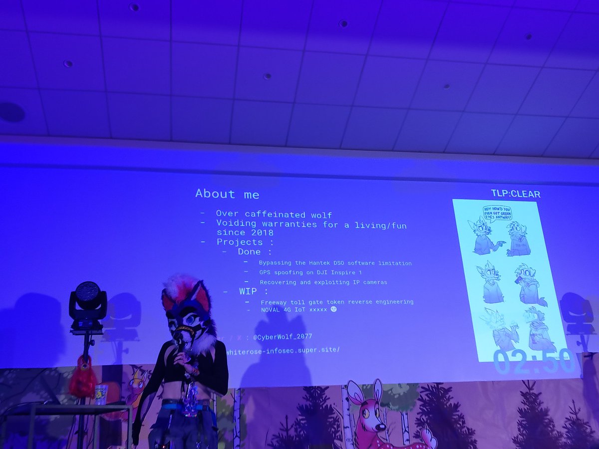 Hardware hacking talk @FauntasticCon for hacker with tails panel held by @JokullBarkson Thank @DeltaVaran for the pics