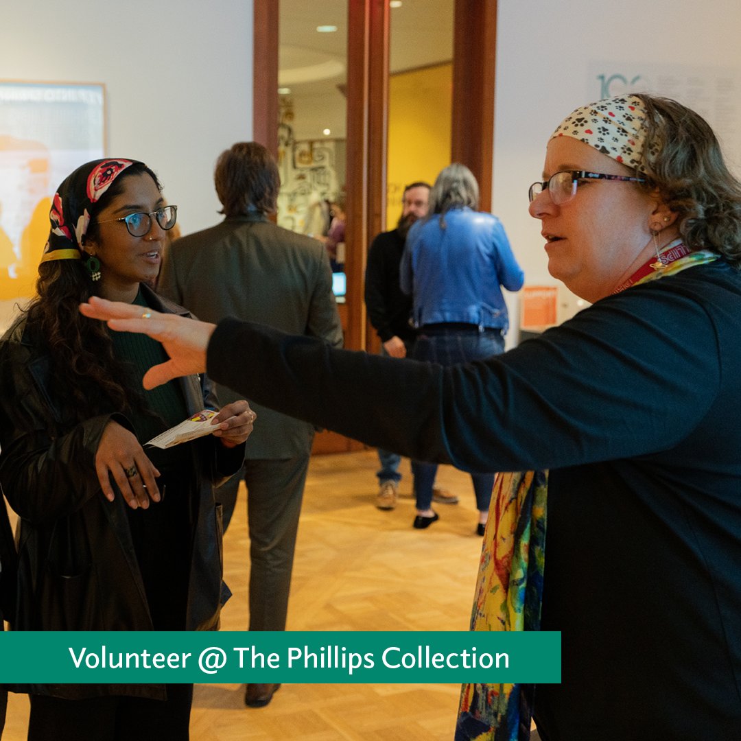 The Phillips Collection First Annual Volunteer Fair is coming up! Join us on April 8 and meet current volunteers, learn about all open volunteer experiences, take a short tour, and enjoy a light lunch. Register ▶️ ow.ly/F15U50R39sY 📸 Photo: AK Blythe.