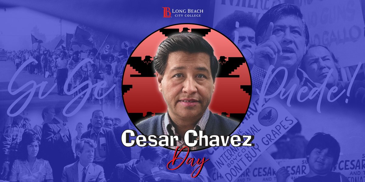 🌟 Celebrating #CesarChavez today with a reminder that unity and community progress go hand in hand. Let's honor the legacy of this labor rights hero together. #LBCC #CesarChavezDay #UnityInCommunity