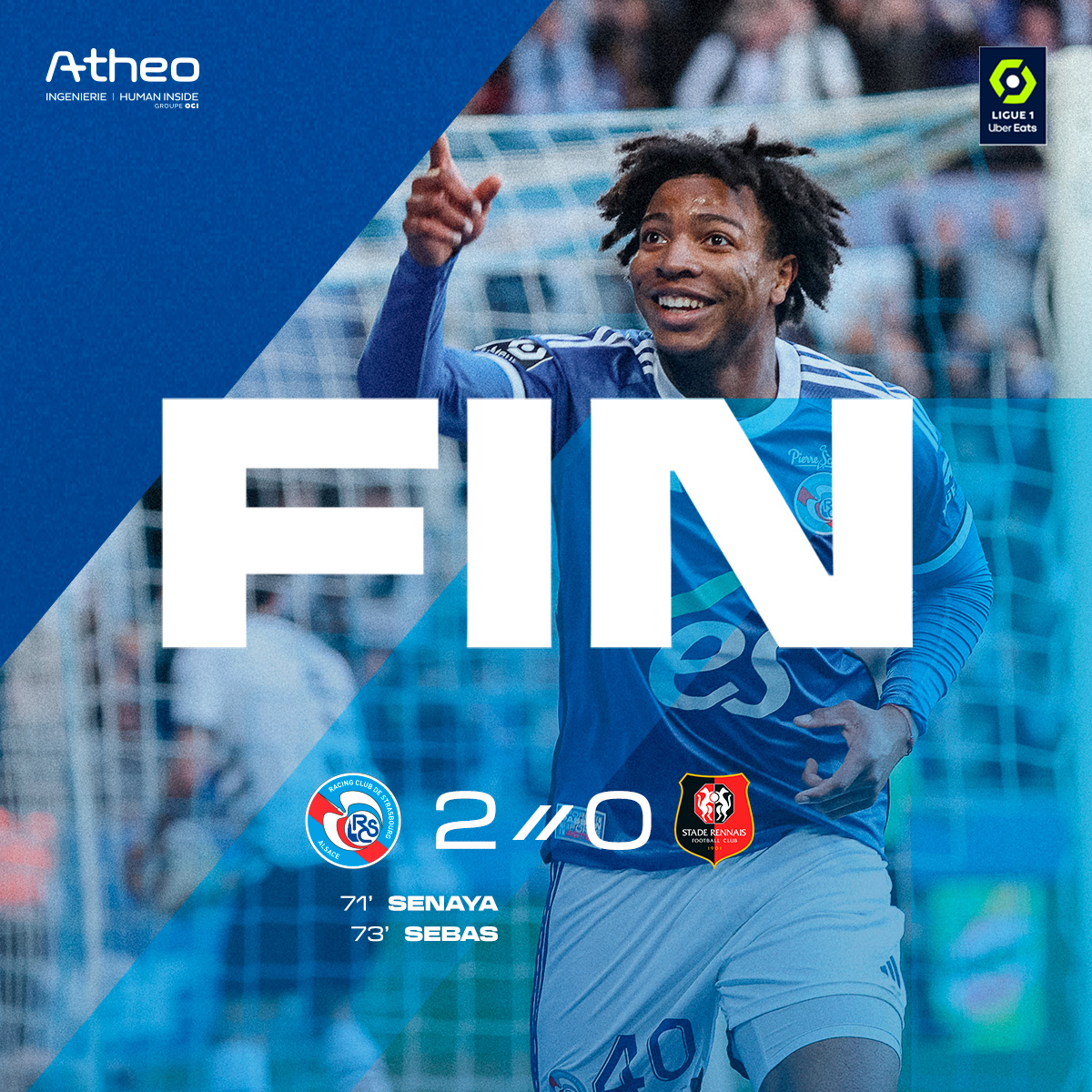 RCSA's tweet photo. 🏁 90' HOPLAAAAAAAAAAAA !!!! 💙💙💙

#RCSASRFC (2-0) https://t.co/rnRlmw3fyT