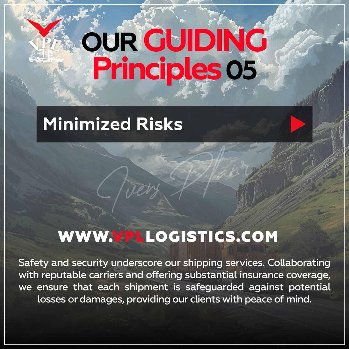 Minimized Risks

Safety and security underscore our shipping services.

#trucking #VPL #freightagent
