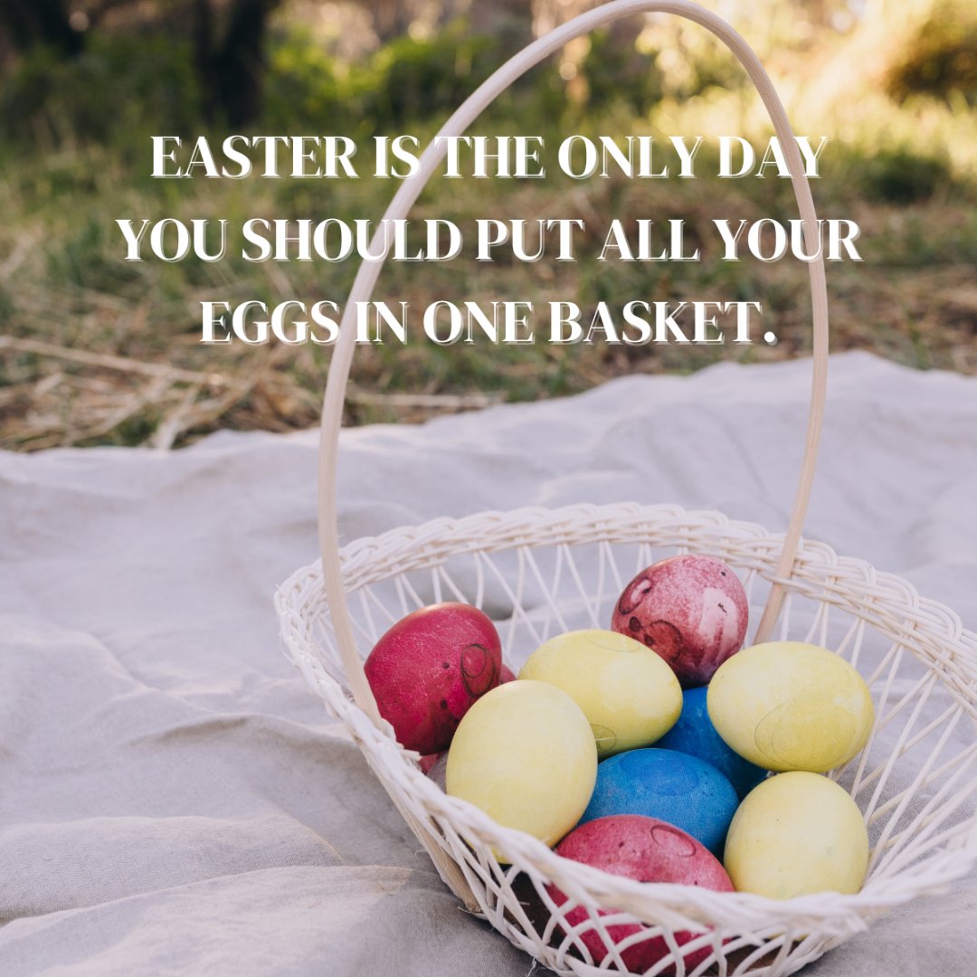 Easter's here, reminding us it's okay to put all your eggs in one basket—at least for today! 🐣 Whether you're hunting for eggs or your dream home, may your baskets be full of color and joy. Nina Daruwalla CalRE #01712223 #easterjoy #springtime #basketfullofeggs #dreamhomehunt
