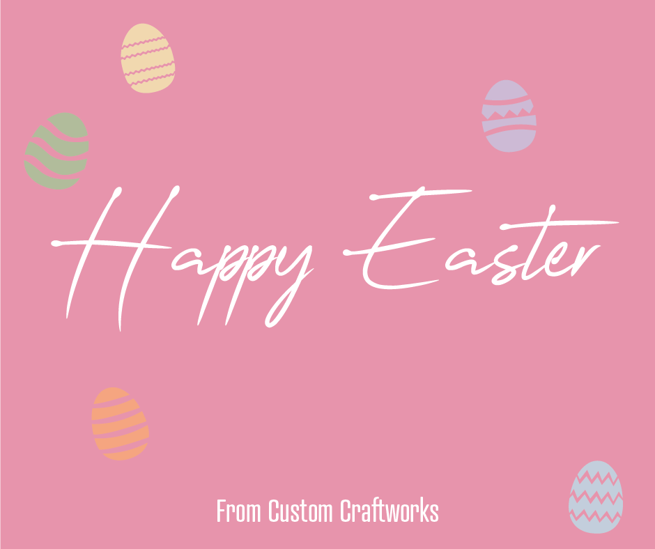 🌸🐣 Wishing you all a Happy Easter from the team at Custom Craftworks! May your day be filled with joy, renewal, and the comfort of loved ones. Here’s to a spring season brimming with relaxation and wellness! 🐰💐 #HappyEaster #SpringRenewal #CustomCraftworks