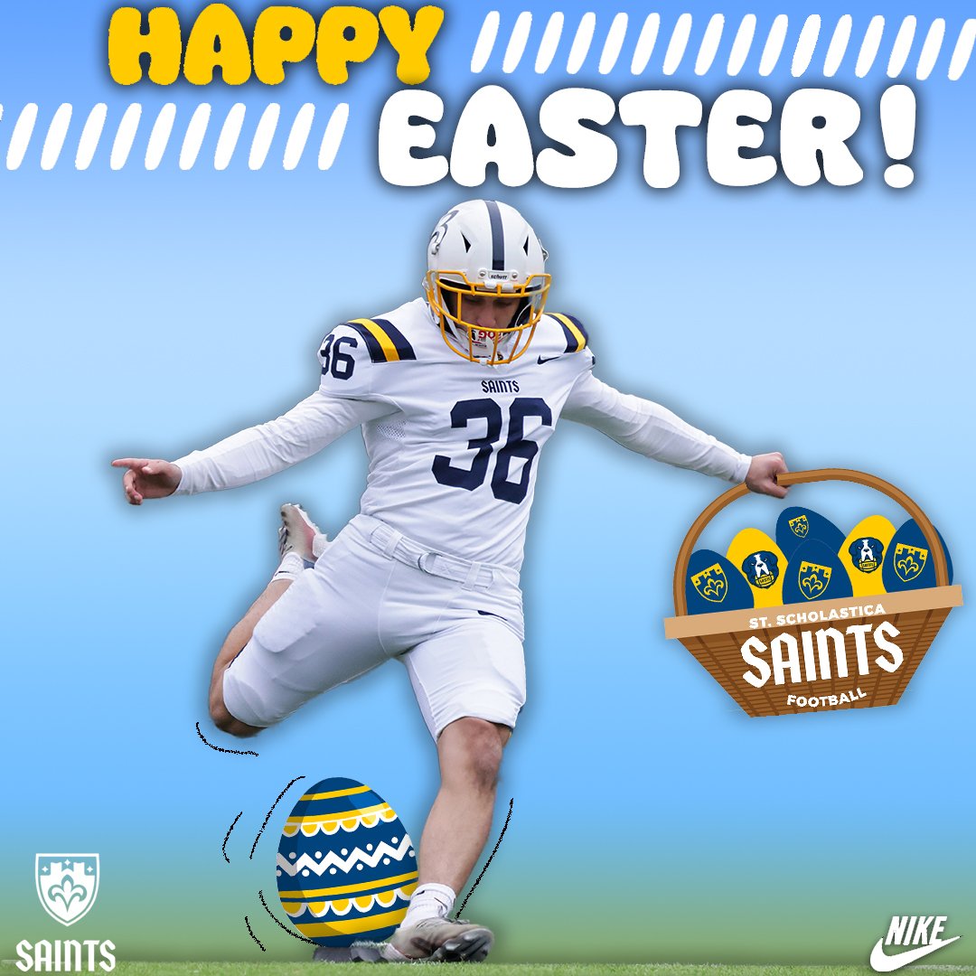 CSSSaintsFB's tweet image. Happy Easter from Saints Football! #LiveTheStandard