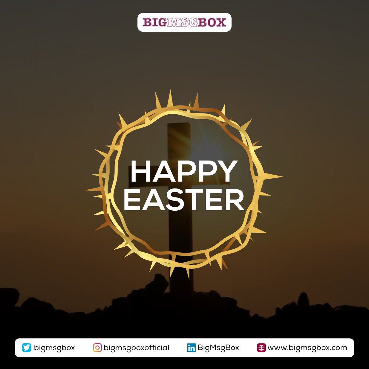 He is risen! Wishing all our customers a Happy Easter!
~ The BigMsgBox Team

#BigMsgBox #Easter2024 #CreatingConnections #CustomerEngagement #BulkSMS #CustomerExperience #CustomerAcquisition #CustomerRetention #LeadGeneration