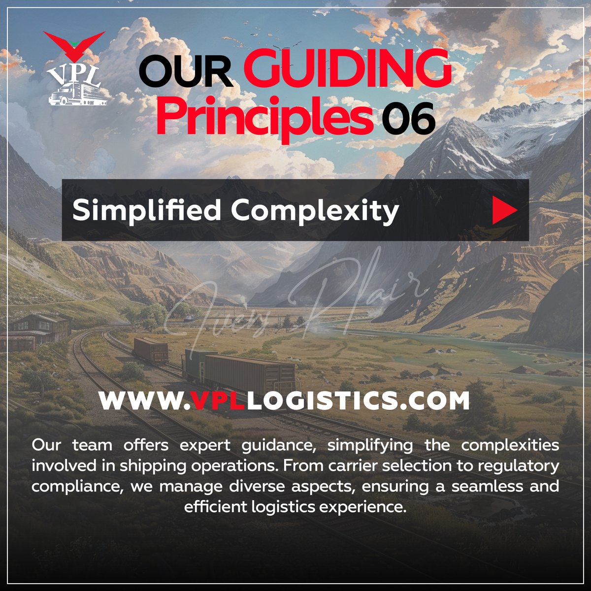 vpllogistics's tweet photo. Simplified Complexity

Our team offers expert guidance, simplifying the complexities involved in shipping operations.

#LastMileDelivery #TransportationServices #truckingindustry https://t.co/q57VEz1lbO