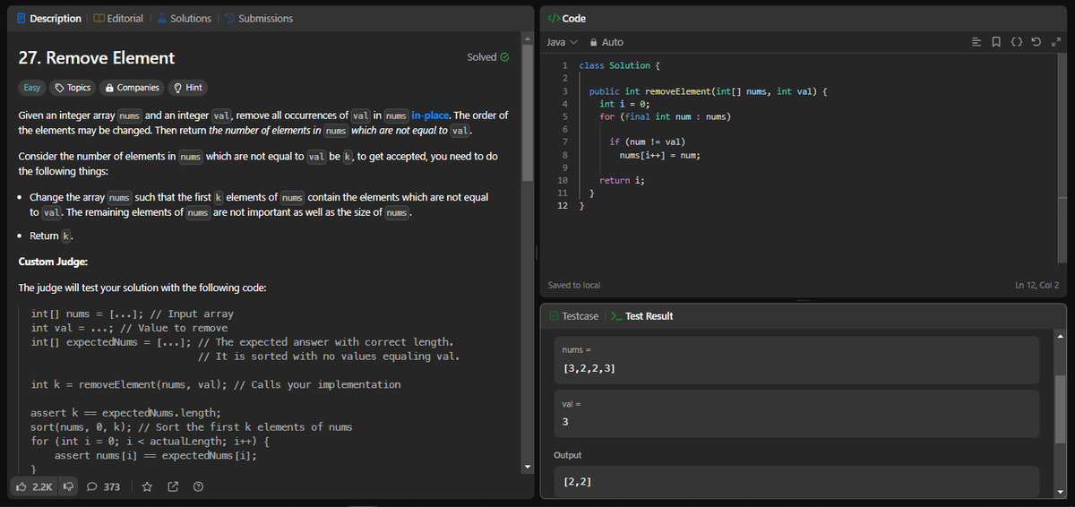 sklearner1's tweet image. Day 73 of #LearningJava 
Today, I solved some fundamental questions on #LeetCode using Java.