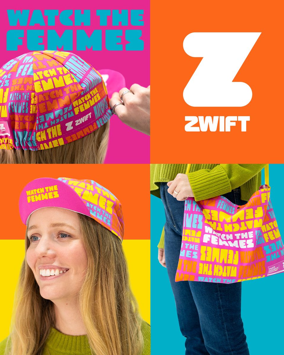 GoZwift's tweet photo. #WatchTheFemmes Zwift Giveaway 🧡 💗 

To celebrate @RoubaixFemmes, we're giving away a #WatchTheFemmes swag bundle and Zwift membership! https://t.co/AgCz8UMmE4