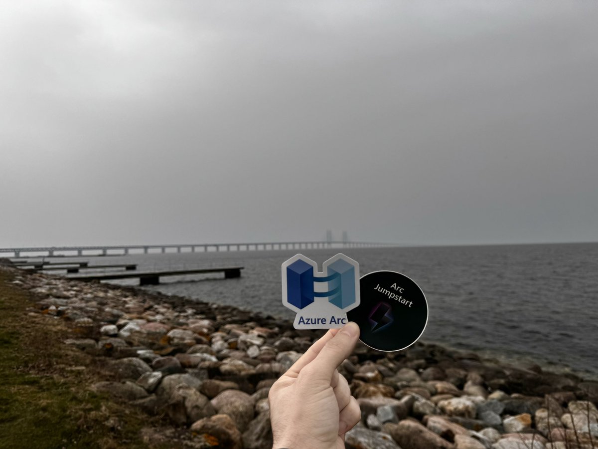 On an incredible day, I captured this shot much like Lior usually does! Just as the #Öresund Bridge connects the beautiful countries of #Sweden 🇸🇪 and #Denmark 🇩🇰, #AzureArc serves as a bridge, linking #Azure with your on-premises or other cloud environments.