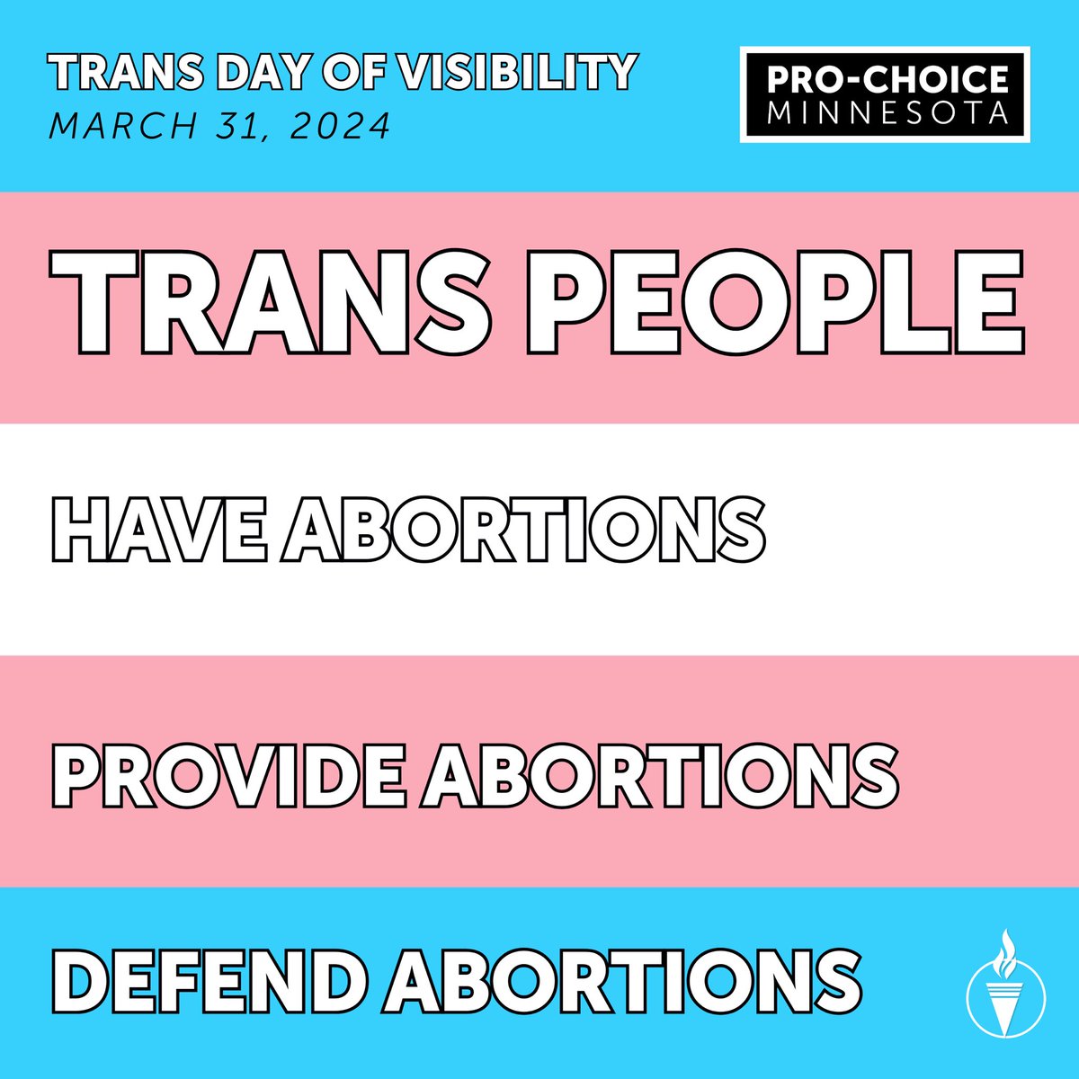 There is no reproductive freedom without trans liberation.🏳️‍⚧️Today we honor International Trans Day of Visibility in celebration of trans joy & resilience. To our trans, non-binary, gender-expansive, and two-spirit siblings, we see you, we love you, & we’re in this fight with you.