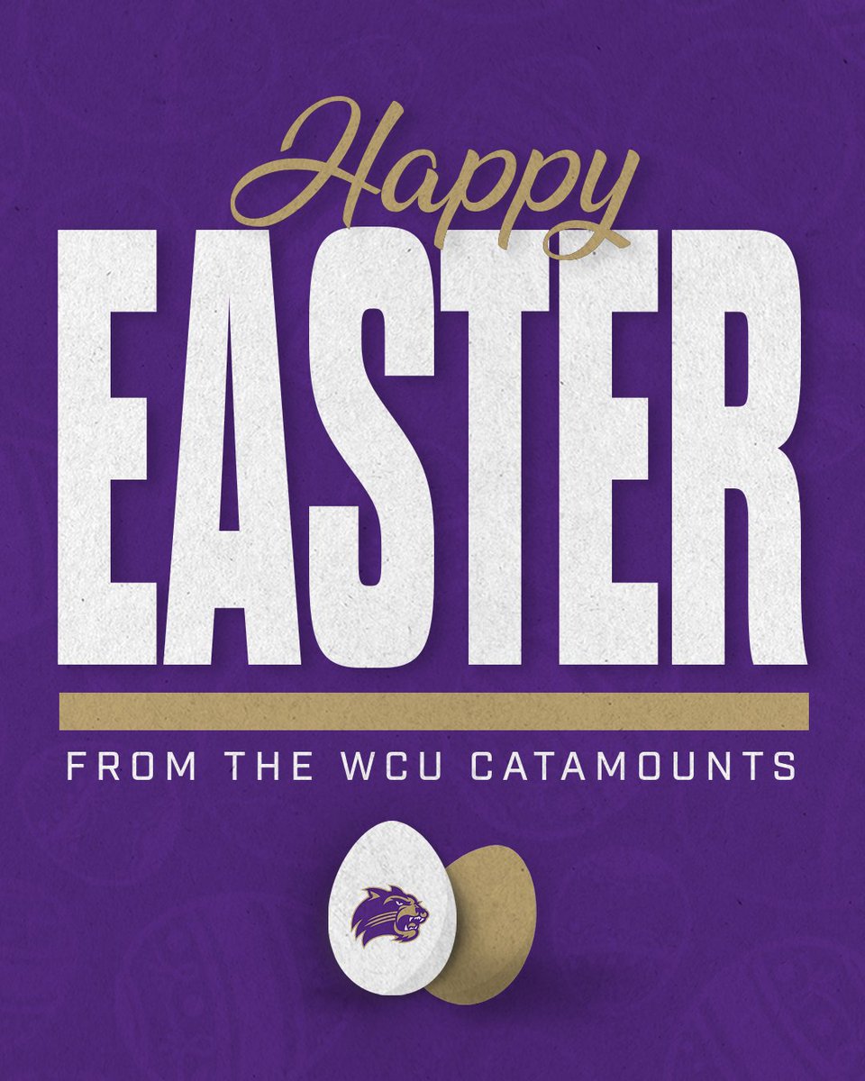 Happy Easter from WCU Athletics! #CatamountCountry