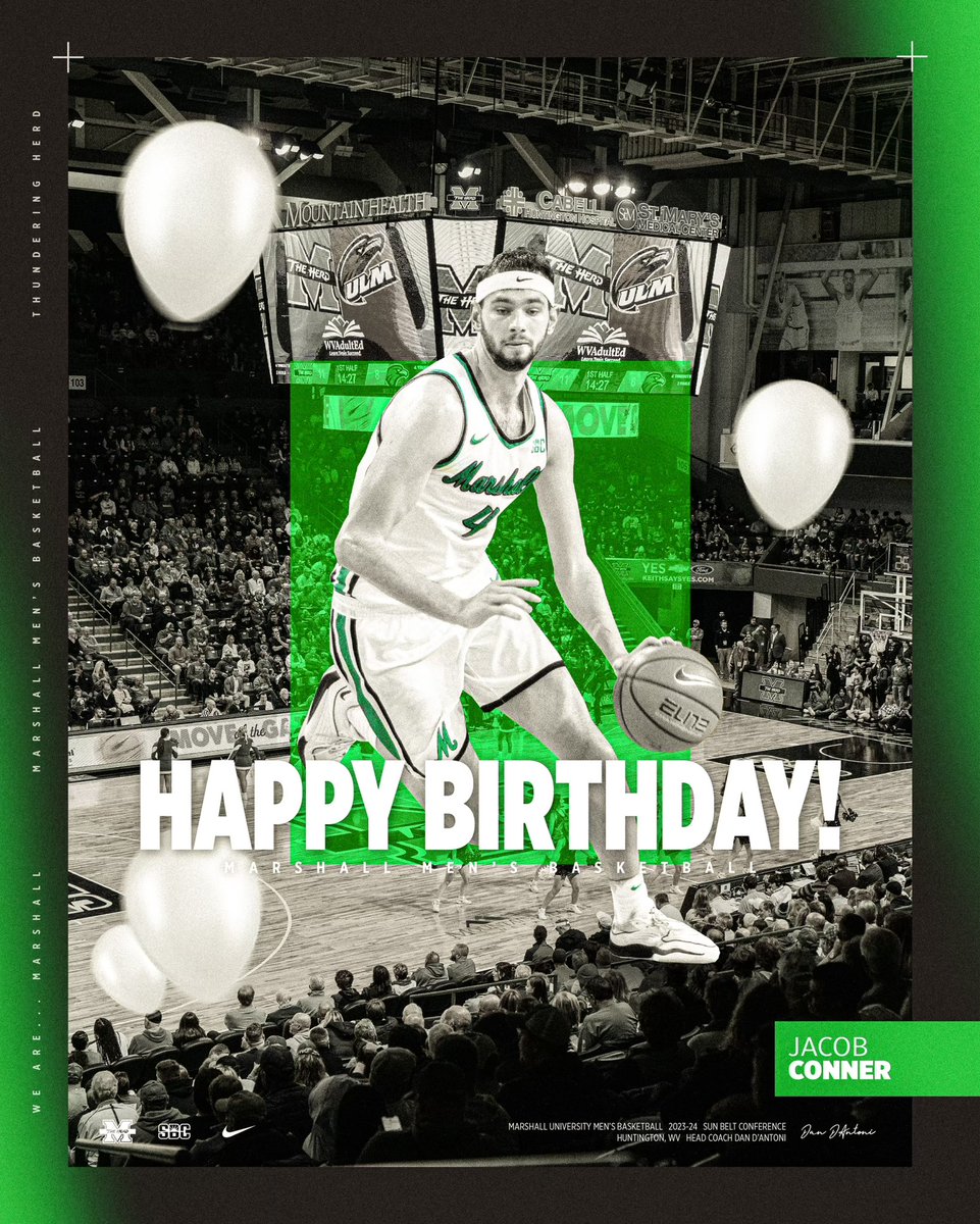 Happy Birthday, @jacobconner24 ! 🎉 #BringOnTheHerd // #WeAreMarshall