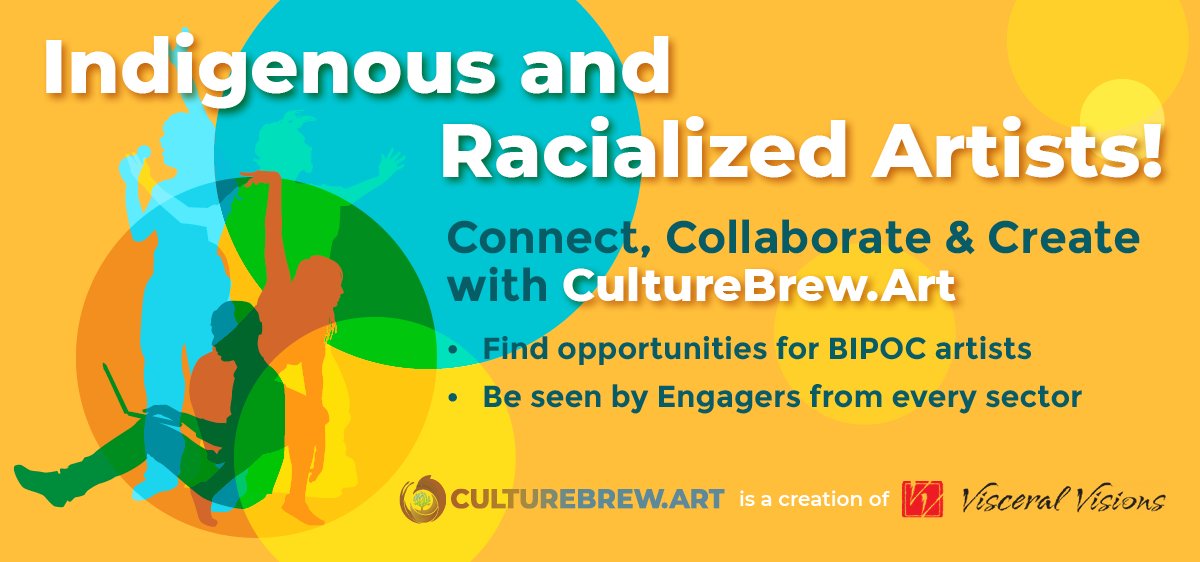 We’re delighted to partner with CultureBrew.Art! If you’re a BIPOC Artist seeking artistic & hiring opportunities, sign up here: culturebrew.art/user/register! No one turned away due to lack of funds. To learn more about CBA visit: bit.ly/CultureBrewArt