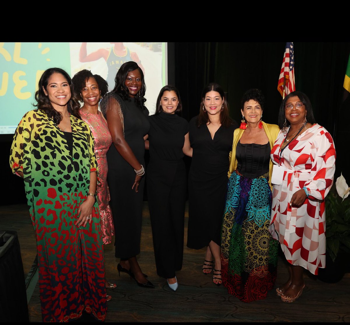 Janjammer's tweet photo. Phenomenal women @IamCathyGoodall Aisha R , Dr Camelia L, Sara Misir, @THEBESTESS_ Tessanne Chin, Cindy B @jwoflorida WEC24 https://t.co/E87kdW6GmP