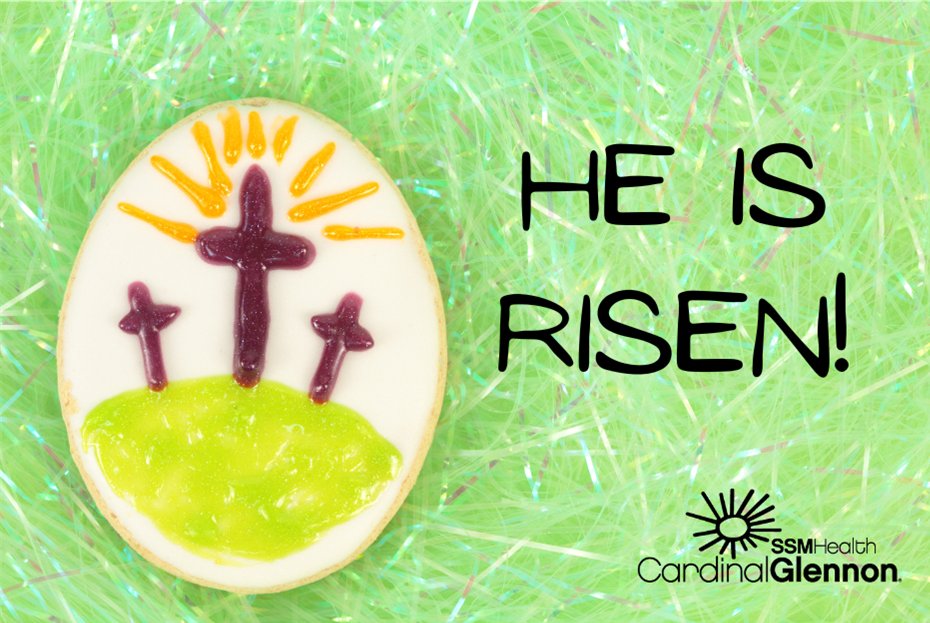 Rejoice! He is Risen! From all of us at SSM Health, we wish you and your loved ones a blessed Easter full of joy and peace.