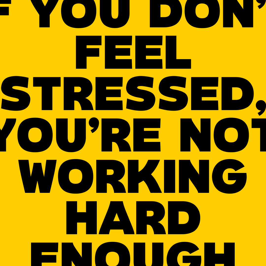 #Mythbuster Your worth isn't measured by the weight of stress you carry but by the quality of your output and your overall wellbeing! So find the balance that works for you and remember to take care of your wellbeing first.