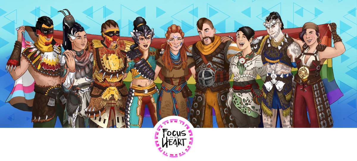 We at FOTH know and understand the importance of queer stories &amp; voices. We’re throwing our love and support behind our queer heroine in all paths! We couldn’t be more proud to make and share this project with you. 

Lineart: <a href="/nerd_artist_art/">Nerd Artist</a> 
Colour: <a href="/kelsochronicles/">KELSO🪶</a>