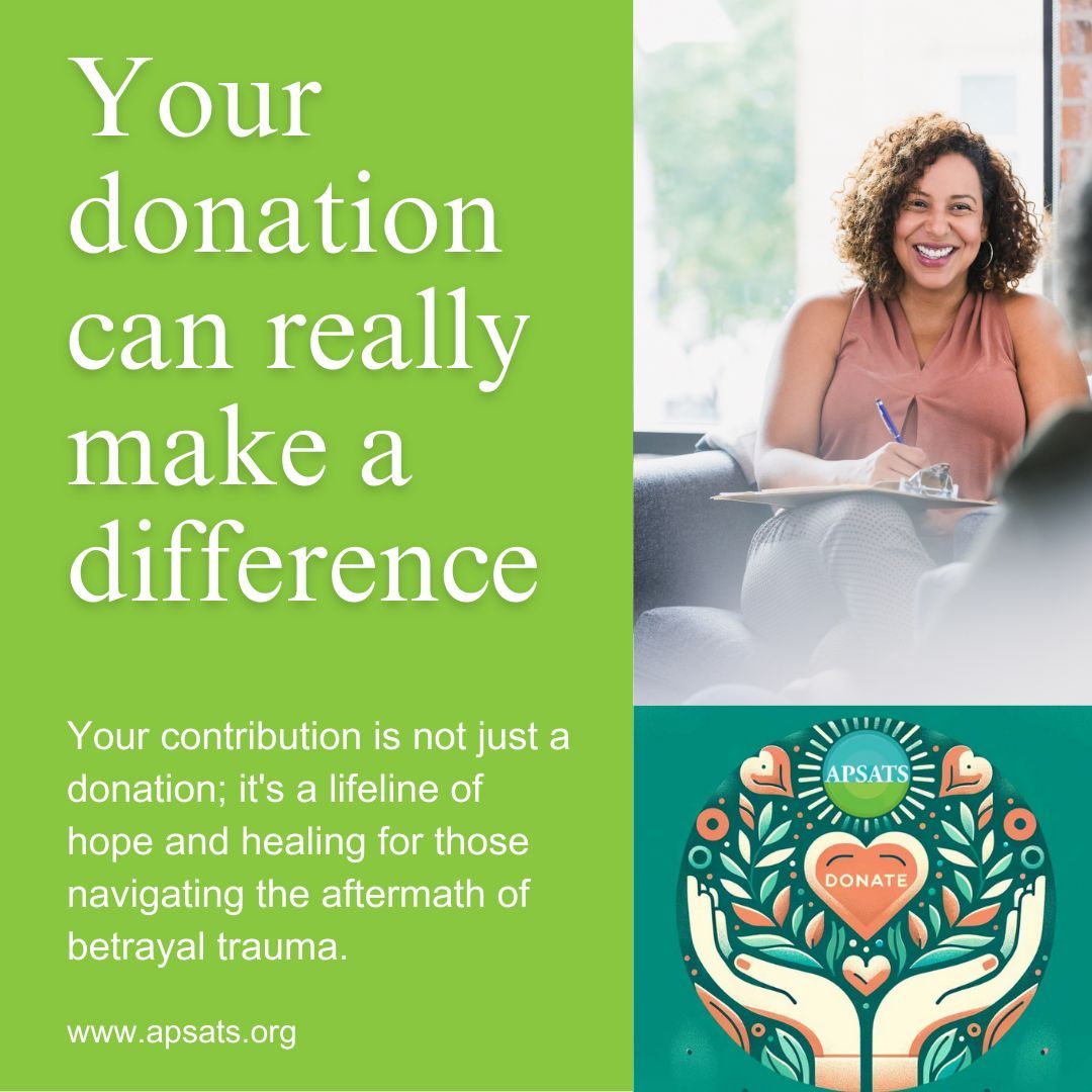 APSATSOrg's tweet image. APSATS.org

#betraytrauma
#sexaddiction