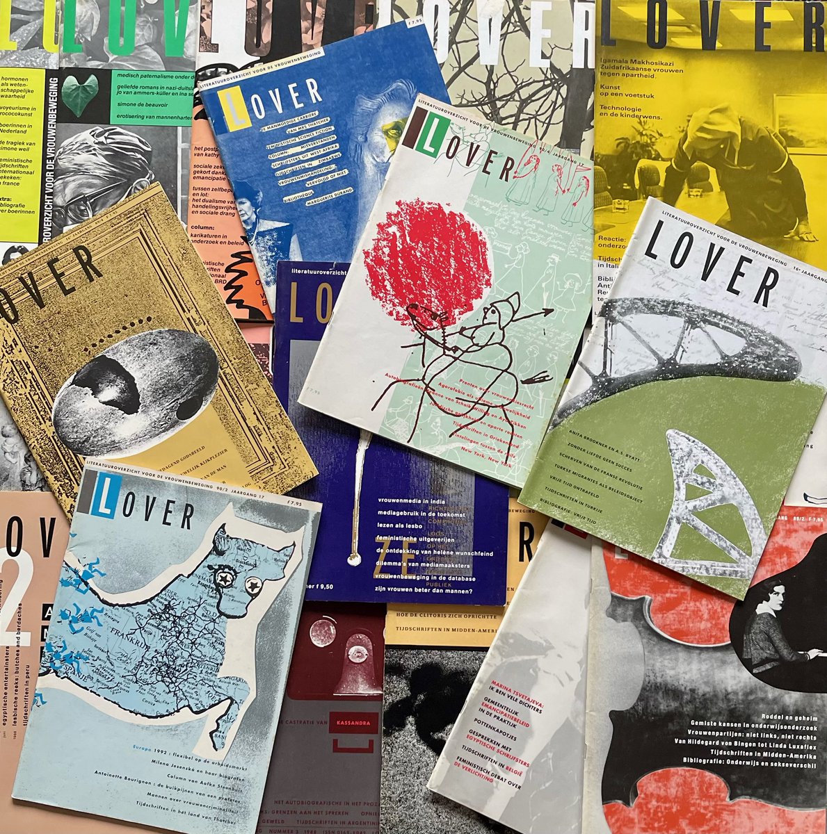 LOVERweb's tweet photo. LOVER bestaat dit jaar 50 jaar. In dit jubileumjaar blikken we elke maand terug op een halve eeuw feministisch gedachtengoed. Deze maand bladeren we door de edities van de jaren 1986 tot en met 1990 https://t.co/VH2THeZnKa https://t.co/m1PmZF9jjb